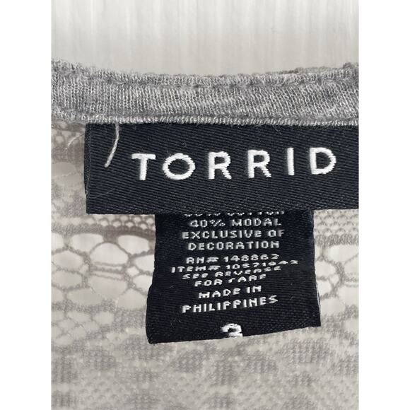 Torrid Babydool Lace Tank Top Womens 3 Sleeveless Boho Fairy Grunge Indie Y2K - Picture 4 of 10